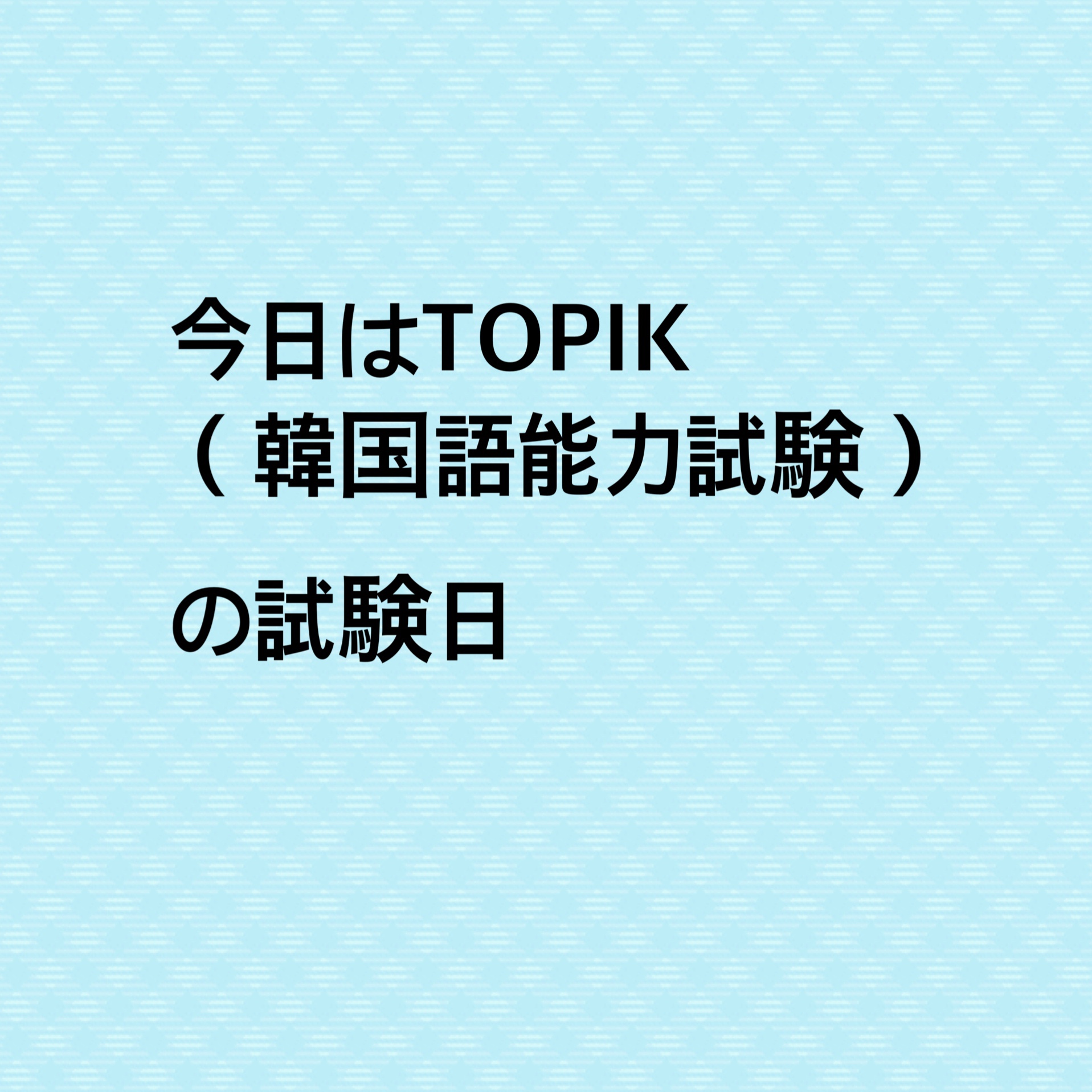 TOPIK 韓国語能力試験 ハングル語学堂